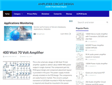 Tablet Screenshot of amplifiercircuit.net